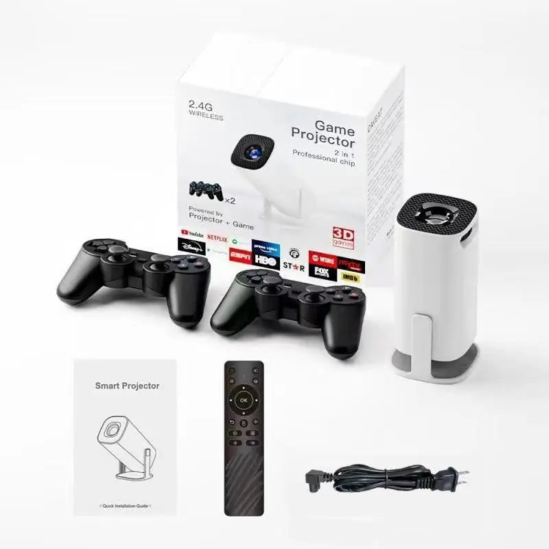 P30 Game Console Projector P30MAX HD Wireless Projection Screen Man-Machine Boxing King Jimmy's Tech & Games